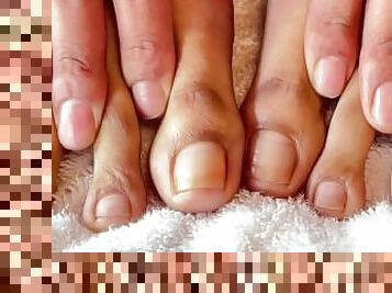 Clear toe and finger nails FETISH