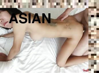 asiatisk, shemale, anal, blandade-raser, hardcore, par, ladyboy, ung18, vit