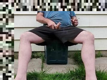 masturbation, vieux, en-plein-air, public, amateur, ejaculation-sur-le-corps, gay, jeune-18, ejaculation, plus-agée