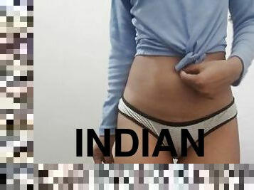 Indian teen girl takes of panties