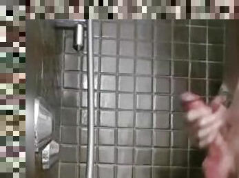 Cumming in shower