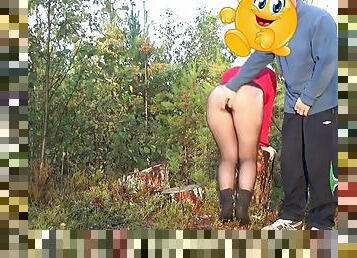 levrette, en-plein-air, collants, public, amateur, anal, ébène, milf, hardcore, black