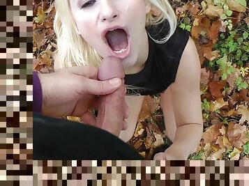 Cute blonde POV anal sex