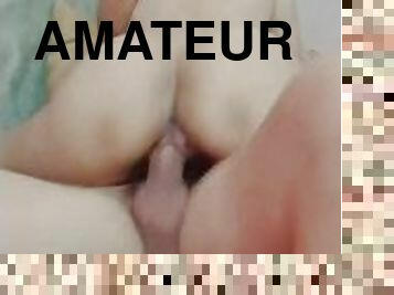 cul, gros-nichons, amateur, énorme-bite, bite