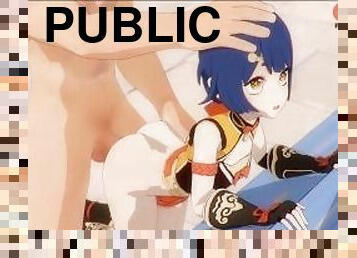 Xiangling Hot Anal Fucking On Public - Genshin Impact Hentai Animation 4K 60Fps