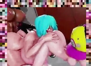 Futa Futanari Anal Gangbang DP Threesome 3D Hentai