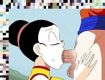 Milk gets hot for goku before the tournament  Dragon Ball Parody Anime Hentai 1080p