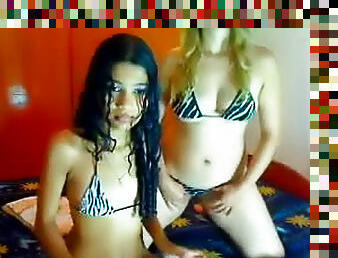 Bikini babes webcam fun