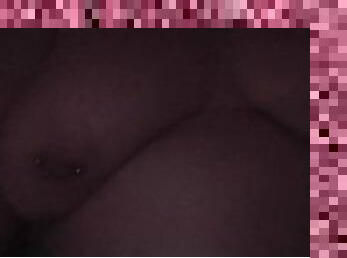 Candles pierced tits and bathtub