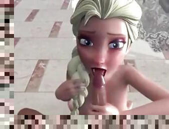 Elsa Frozen Deepthroat 3D Hentai