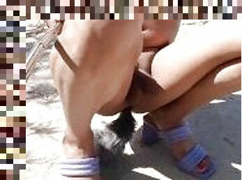 masturbation, nudiste, public, anal, pieds