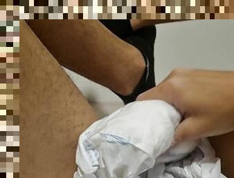 ABDL Diaper Boy Masturbation