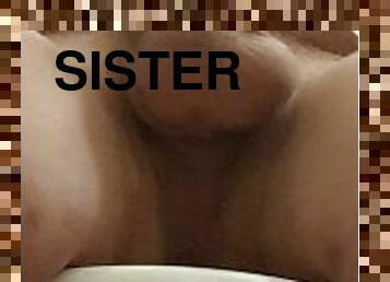 masturbation, amateur, ados, secousses, fantaisie, sœur, douche, solo, bite