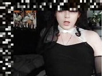 Goth femboy cumshot compilation  Accidental self facial