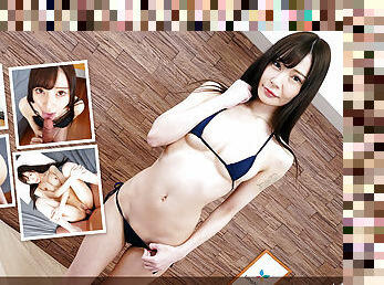 Akane Shirosaki comes back to play naked, and blindfolded. - Tenshigao