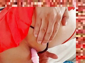 masturbação, transsexual, amador, anal, tiro-ao-alvo, brinquedo, latina, punheta, ejaculação, dildo