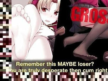 pés, pov, anime, hentai, domínio-feminino