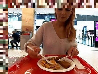 Cum Omlette eating in a Mall FULL VERSION It was tasty, maybe a little salty