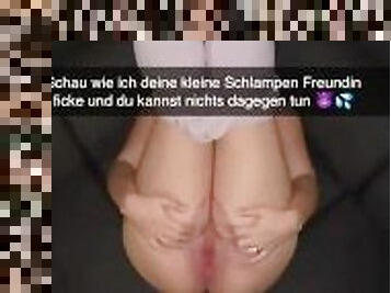 Ich ficke mit meinem besten Freund und sende es meinem Freund auf Snapchat