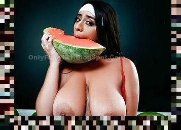 Milf-watermelon-tits