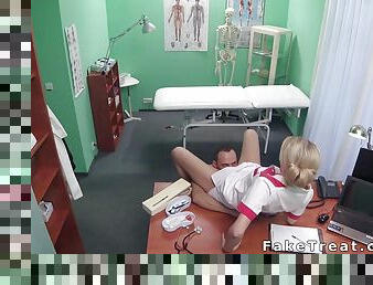 Male Patient Fucks In Hospital - Blonde Nurse