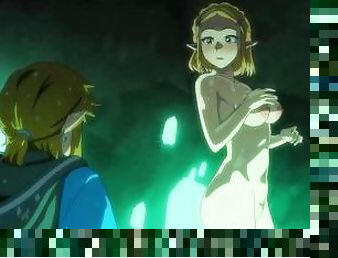 Zelda's bath time has a suprise visitor Hentai Uncensored