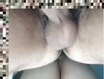 masturbating cock buttplug in horny mirror view!