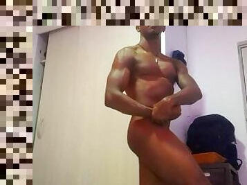 énorme, masturbation, monstre, orgasme, black, ejaculation, horny, musclé