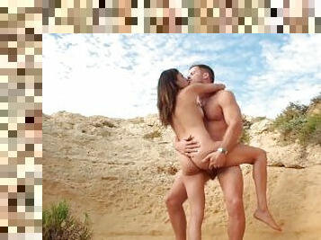 MILF almost caught in public sex video. Sucking, fucking and cumming