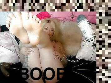 foot fetish foot wank  titty fuck sucking big dick making you explode