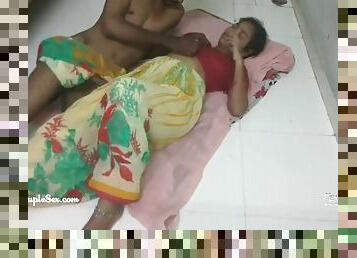 hot telugu aunty hardcore amateur sex on the floor with her horny husband