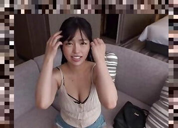 Part.1 Japanese slut with big tits gets fucked doggystyle. She cant stop her voice and orgasm.047