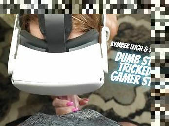 StepMom is amazed at how realistic the VR PORN is! She can FEEL the COCK and TASTE IT!
