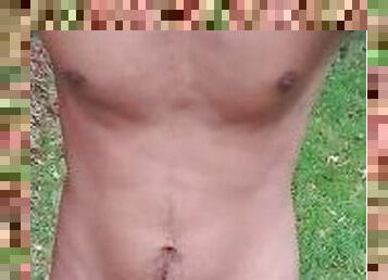 Full naked in park #
