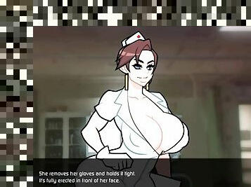 Cyberslut hot nurse with big tits gets naughty
