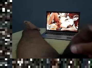 Big Dick hanjob watching videos ????????