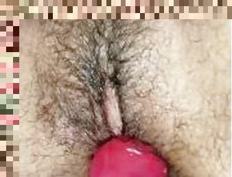 peluda, masturbação, cona-pussy, brinquedo, namorada, dildo, rabo