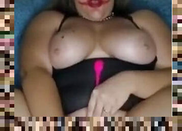 teta-grande, masturbação, festa, amador, brinquedo, hardcore, bbw, dildo, sozinho, halloween