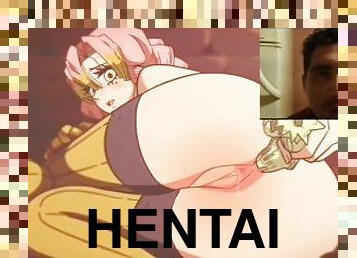 grande, monstro, penetração-de-braço, anime, hentai