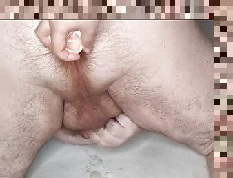 cuatro-patas, enorme, masturbación, orgasmo, esposa, amateur, anal, chorro-de-corrida, hardcore, paja