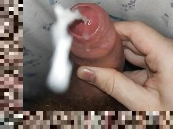 hårig, gigantisk, masturbation, cumshot, sprut, sperma, ensam, kuk