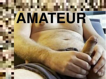 énorme, masturbation, amateur, ejaculation-sur-le-corps, secousses, ejaculation, fétiche, solo, hôtel