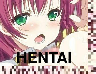 tetas-grandes, cuatro-patas, pezones, público, hardcore, follando-fucking, anime, hentai, tetas, cañero