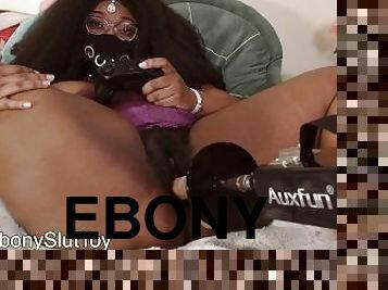 Ebony Gamer Girl Uses Fuck Machine While Playing Dead Cells on Normal