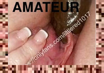 chatte-pussy, femme, amateur, milf, jouet, maman, rousse, salope, gode, rasé