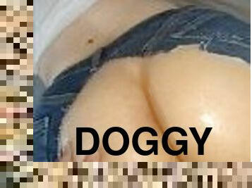 doggy, pov, riding, utrolig, jeans