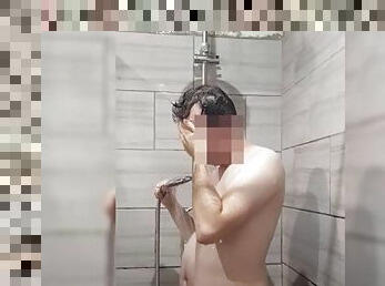 Security Guard Naked Work Shower Masturbate