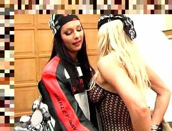 Hot biker chicks having lesbian sex