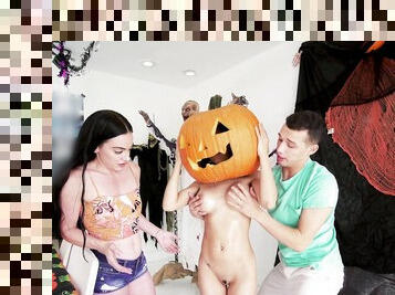 Halloween perversions for a pair of really hot chicks