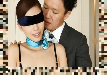 Blindfolded wife Miyuki Yokoyama surprised with nice sex - compilation